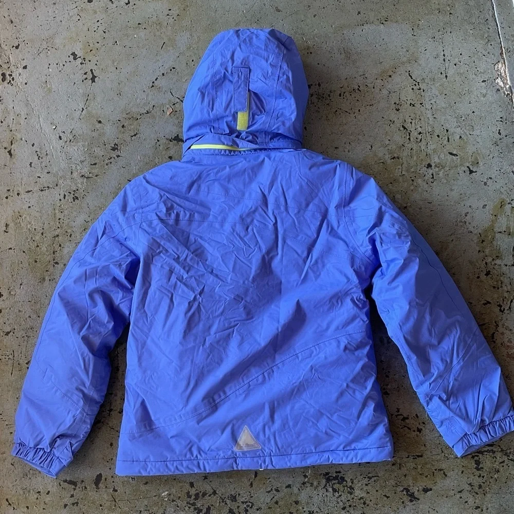 L.L. Bean Glacier Summit Waterproof Ski Jacket Blue Thinsulate Youth Large 14-16